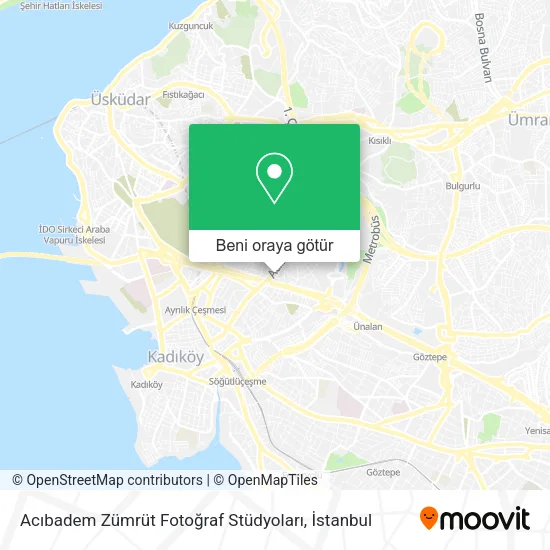 Acıbadem Zümrüt Fotoğraf Stüdyoları harita