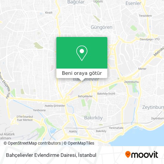 Bahçelievler Evlendirme Dairesi harita