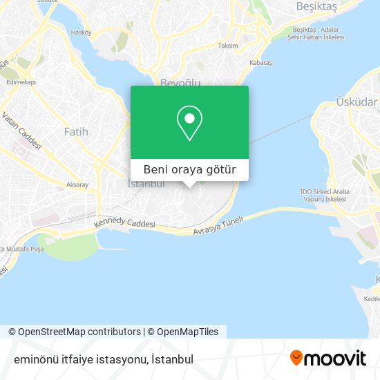 eminönü itfaiye istasyonu harita