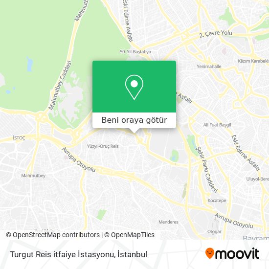 Turgut Reis itfaiye İstasyonu harita