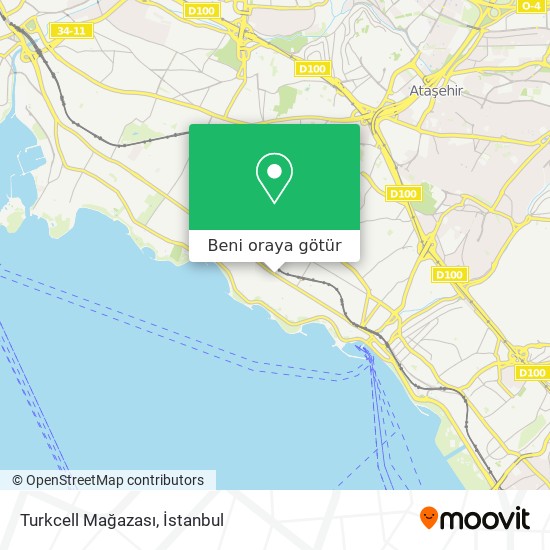 Turkcell Mağazası harita