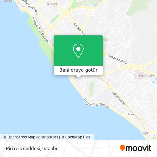 Piri reis caddesi harita