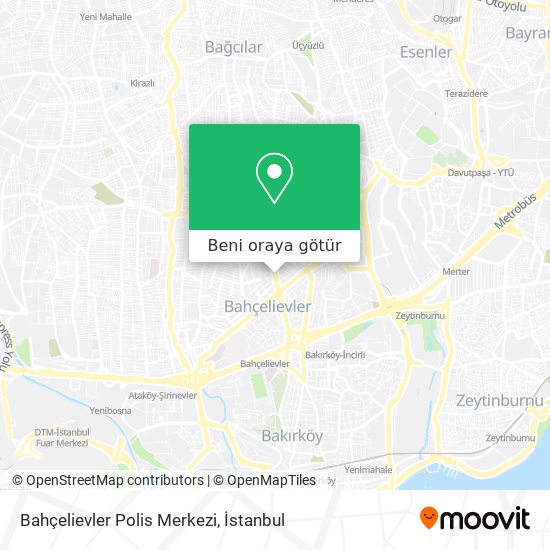 Bahçelievler Polis Merkezi harita