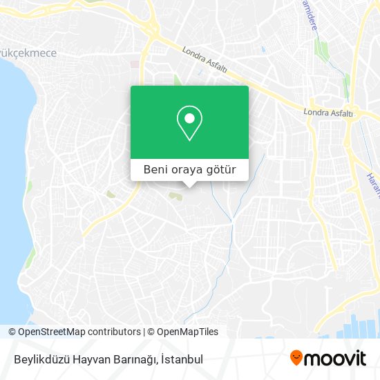 Beylikdüzü Hayvan Barınağı harita