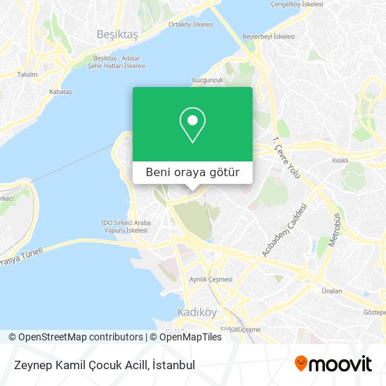 Zeynep Kamil Çocuk Acill harita
