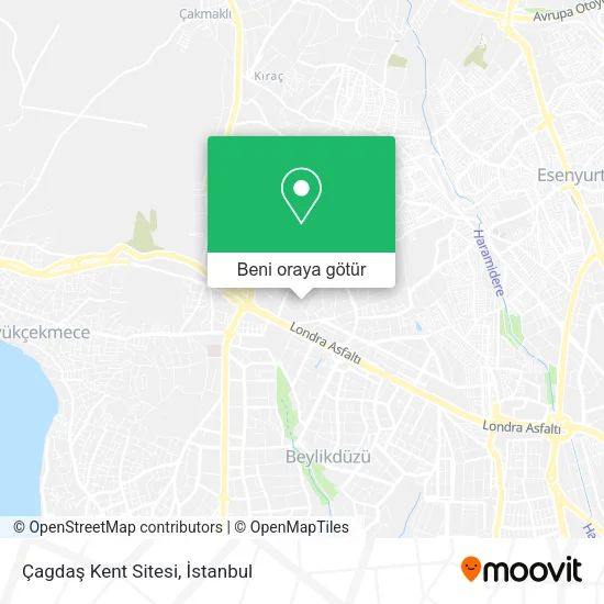 Çagdaş Kent Sitesi harita