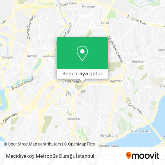 Mecidiyeköy Metrobüs Durağı harita