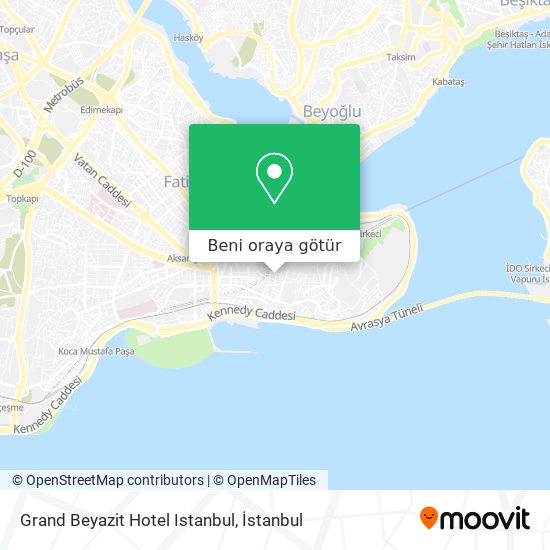 Grand Beyazit Hotel Istanbul harita
