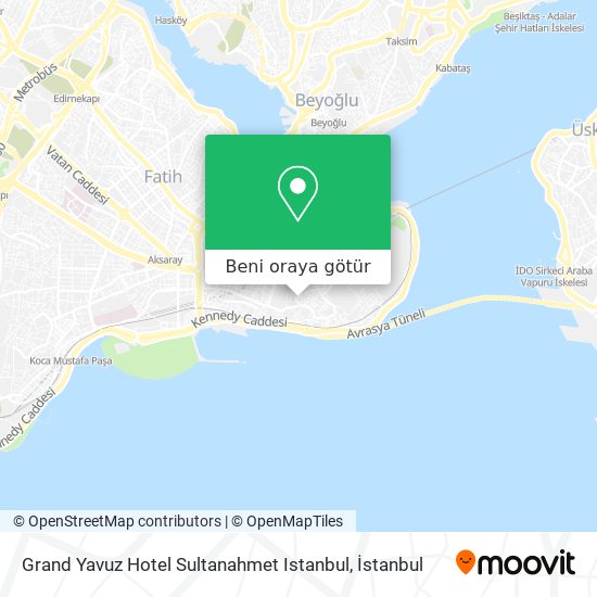 Grand Yavuz Hotel Sultanahmet Istanbul harita