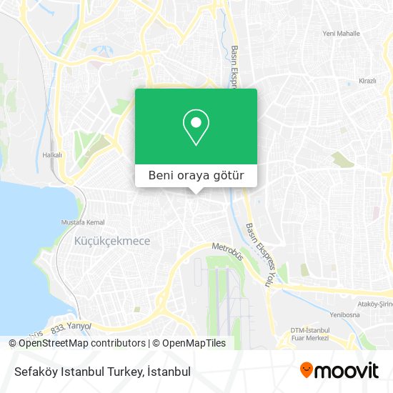 Sefaköy Istanbul Turkey harita