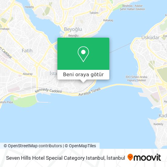 Seven Hills Hotel Special Category Istanbul harita