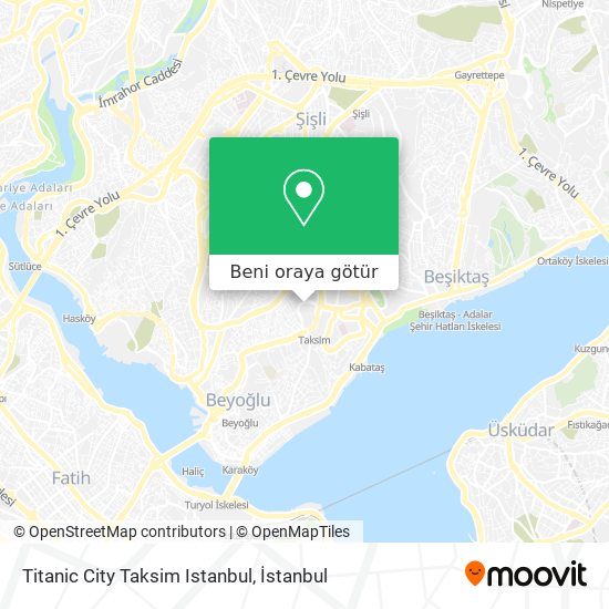 Titanic City Taksim Istanbul harita