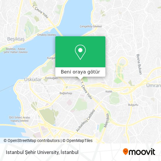 Istanbul Şehir University harita