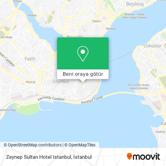 Zeynep Sultan Hotel Istanbul harita