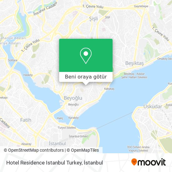 Hotel Residence Istanbul Turkey harita