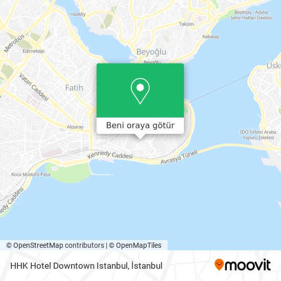 HHK Hotel Downtown Istanbul harita