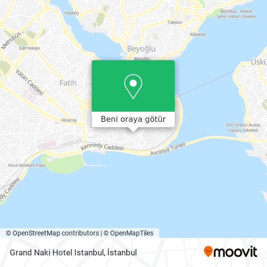 Grand Naki Hotel Istanbul harita