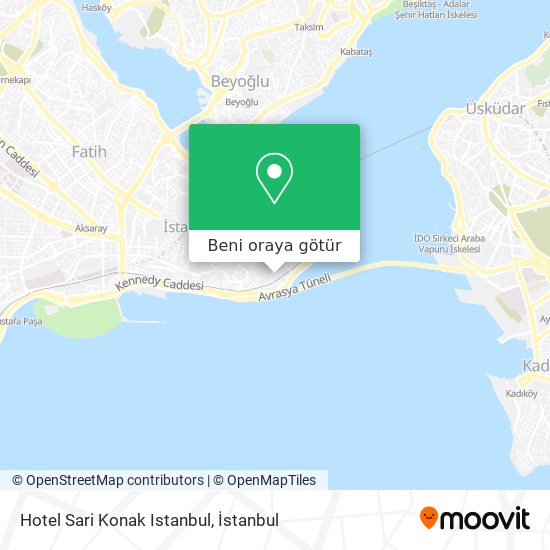 Hotel Sari Konak Istanbul harita