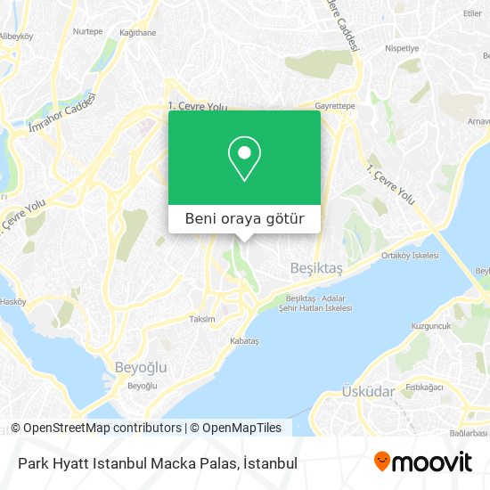 Park Hyatt Istanbul Macka Palas harita