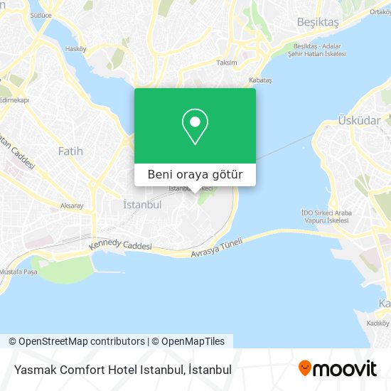 Yasmak Comfort Hotel Istanbul harita