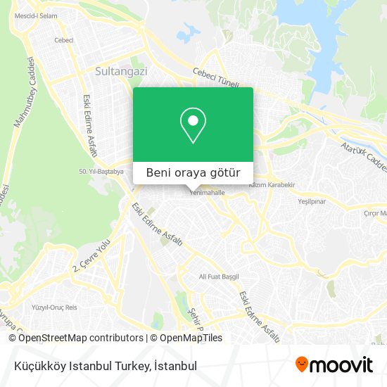 Küçükköy Istanbul Turkey harita
