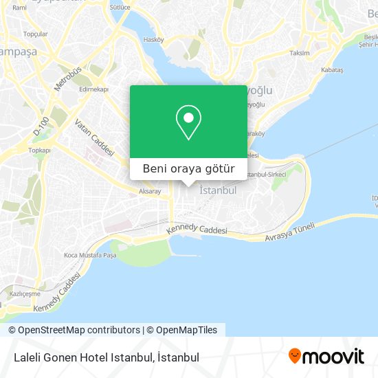 Laleli Gonen Hotel Istanbul harita