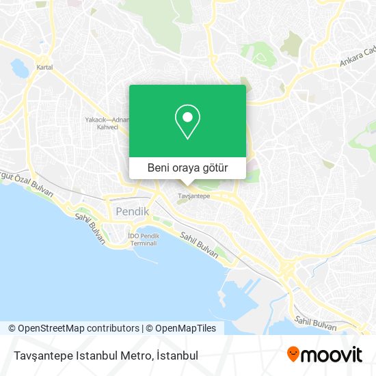 Tavşantepe Istanbul Metro harita