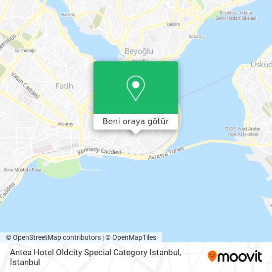 Antea Hotel Oldcity Special Category Istanbul harita