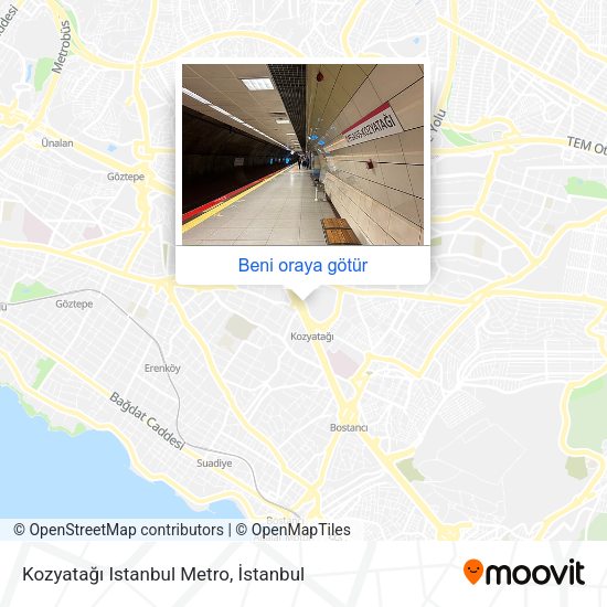 Kozyatağı Istanbul Metro harita
