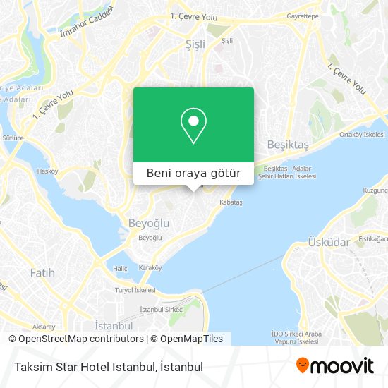 Taksim Star Hotel Istanbul harita