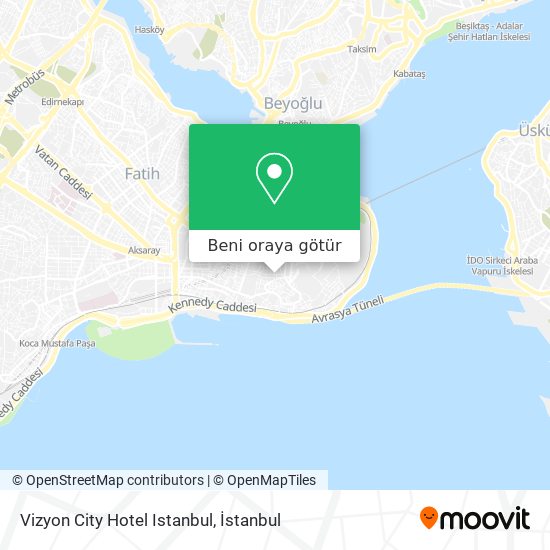 Vizyon City Hotel Istanbul harita