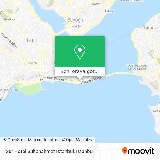 Sur Hotel Sultanahmet Istanbul harita