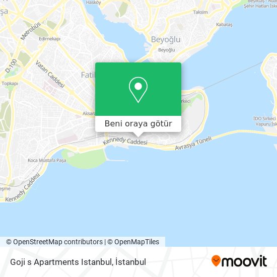 Goji s Apartments Istanbul harita