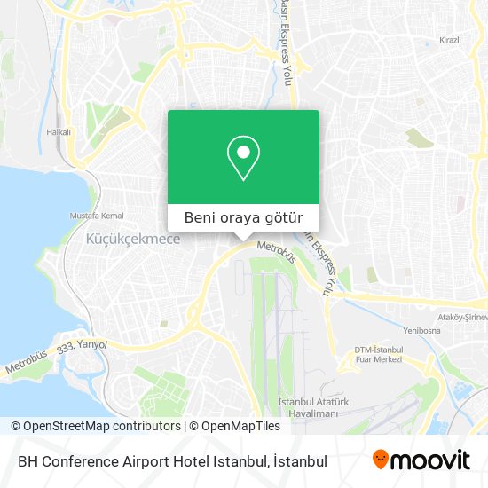 BH Conference Airport Hotel Istanbul harita