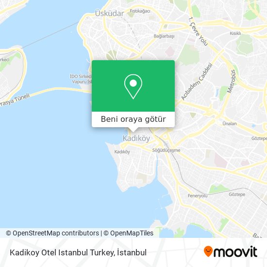 Kadikoy Otel Istanbul Turkey harita