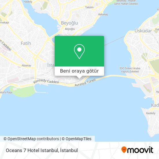 Oceans 7 Hotel Istanbul harita