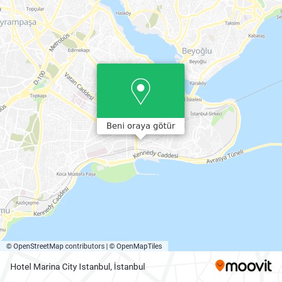 Hotel Marina City Istanbul harita