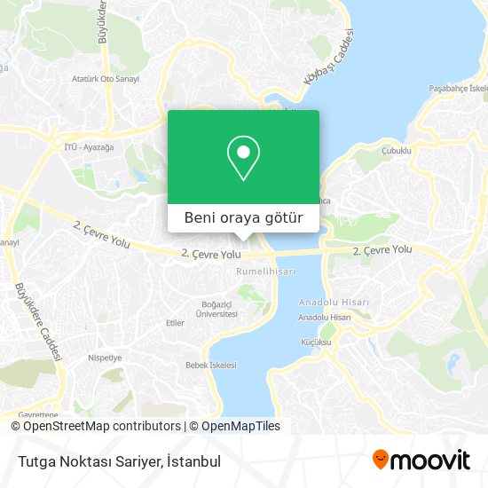 Tutga Noktası Sariyer harita