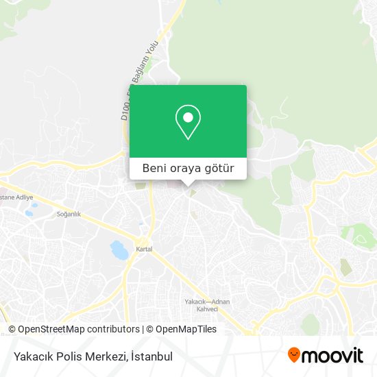 Yakacık Polis Merkezi harita