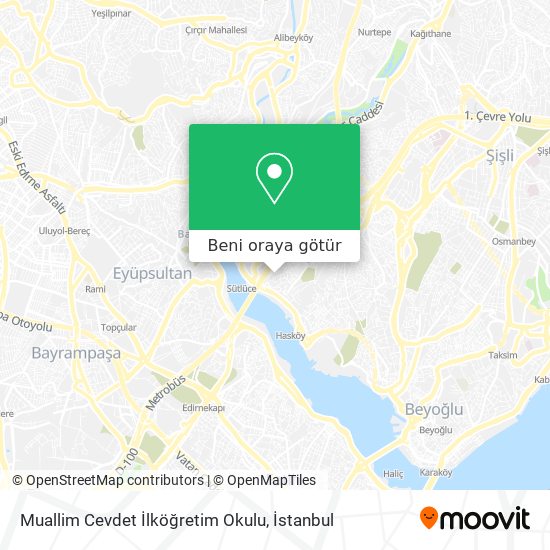 Muallim Cevdet İlköğretim Okulu harita