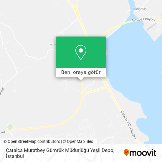 Çatalca Muratbey Gümrük Müdürlüğü Yeşil Depo harita