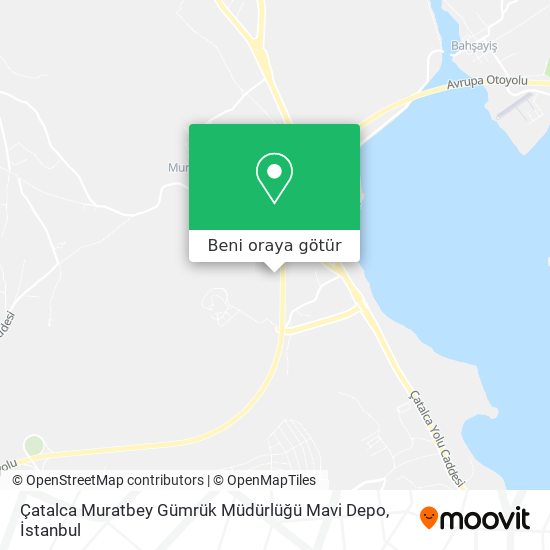 Çatalca Muratbey Gümrük Müdürlüğü Mavi Depo harita