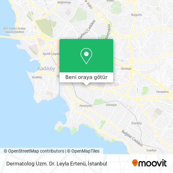 Dermatolog Uzm. Dr. Leyla Ertenü harita