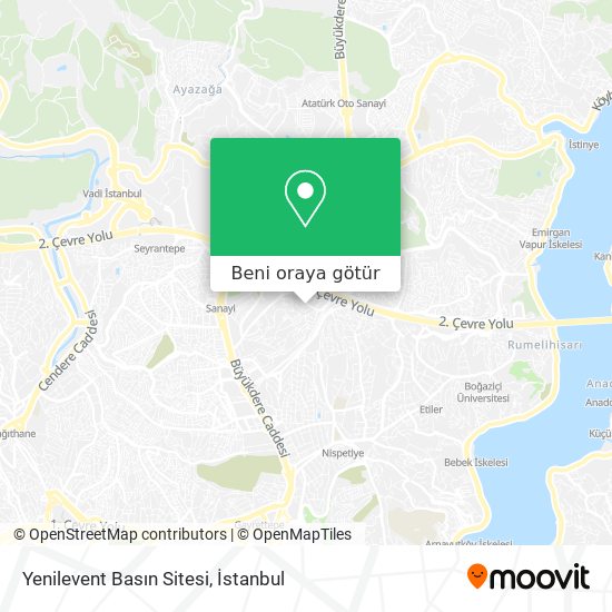 Yenilevent Basın Sitesi harita