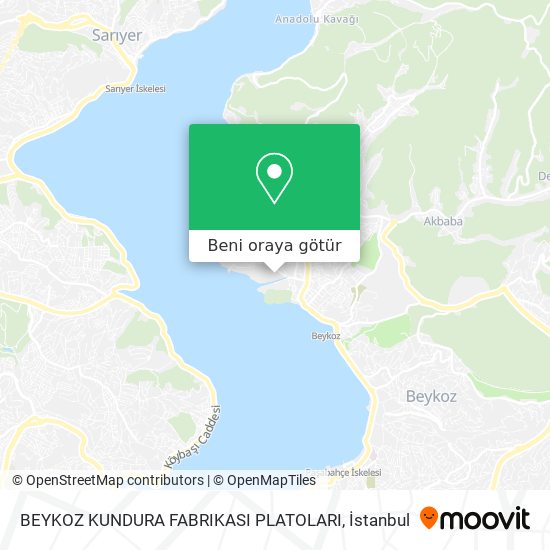 BEYKOZ KUNDURA FABRIKASI  PLATOLARI harita