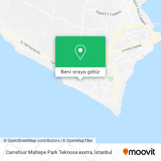 Carrefour Maltepe Park Teknosa exxtra harita