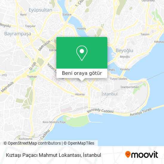 Kıztaşı Paçacı Mahmut Lokantası harita
