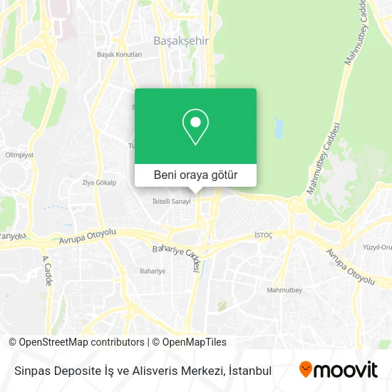 Sinpas Deposite İş ve Alisveris Merkezi harita