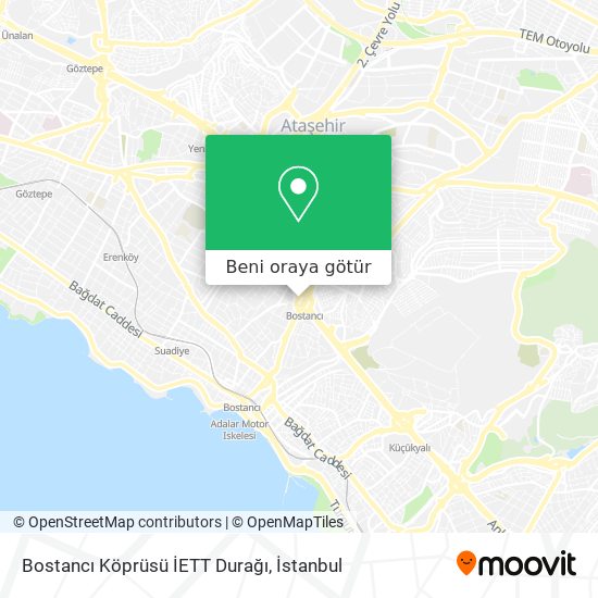 Bostancı Köprüsü İETT Durağı harita