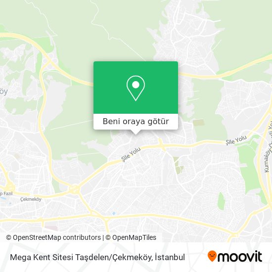 Mega Kent Sitesi Taşdelen / Çekmeköy harita